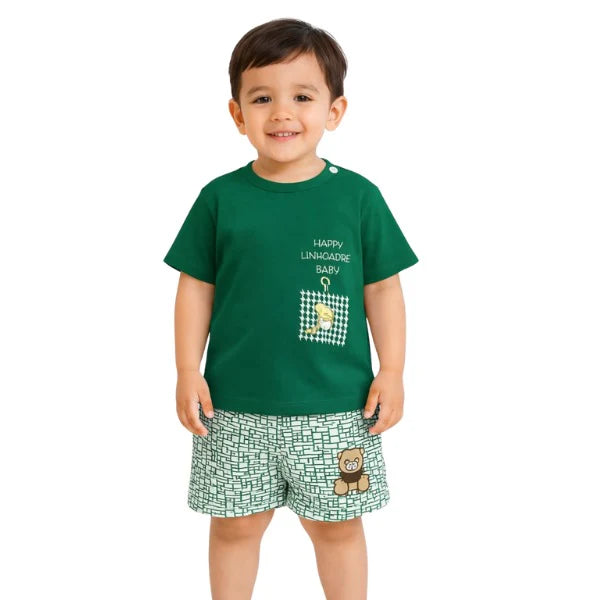 Baby & Kids 2pcs Printed T-shirt & Full Pant