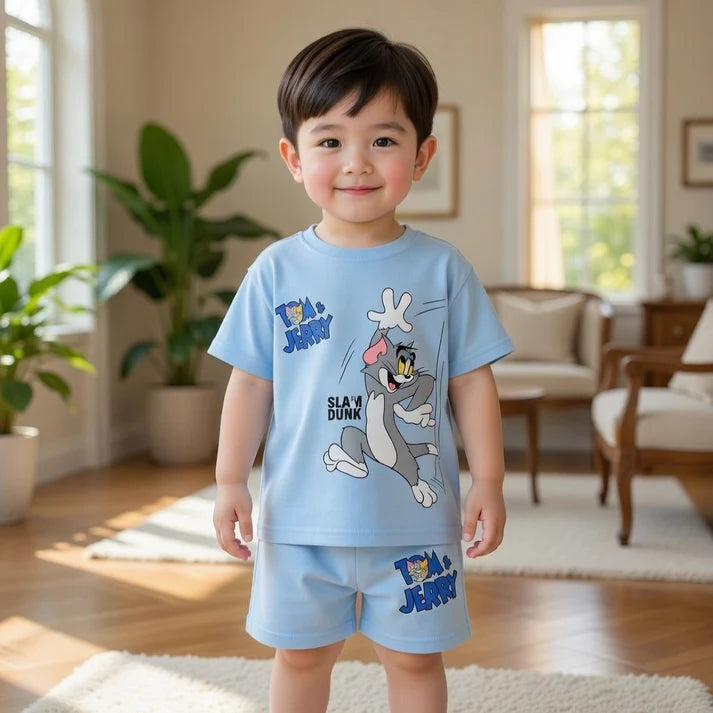 Baby & Kids 2pcs Printed T-shirt & Full Pant (Copy)