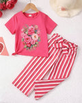 Baby & Kids 2pcs Printed T-shirt & Full Pant