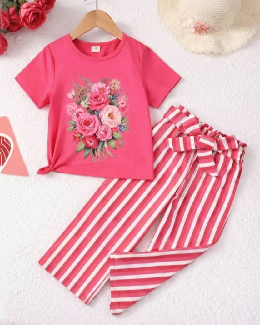 Baby & Kids 2pcs Printed T-shirt & Full Pant
