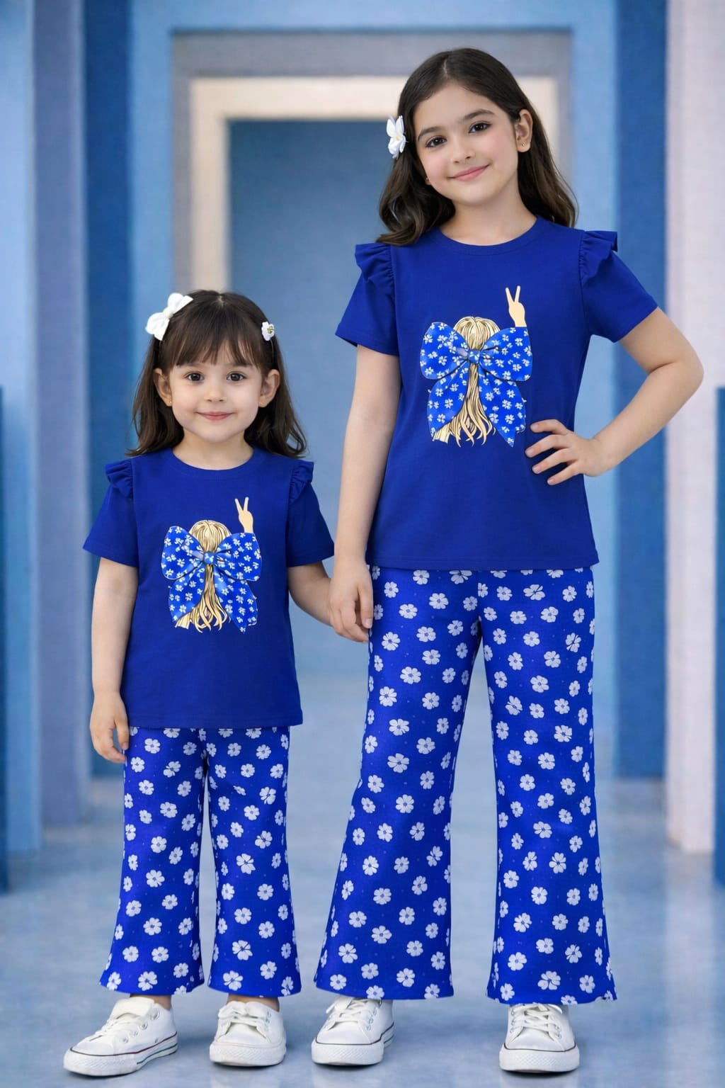 Baby & Kids 2pcs Printed T-shirt & Full Pant