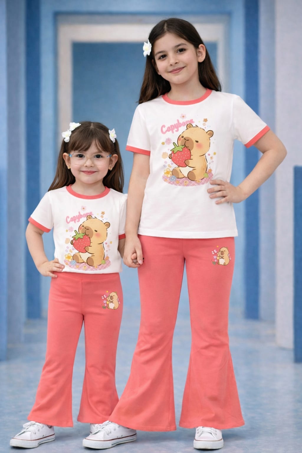 Baby & Kids 2pcs Printed T-shirt & Full Pant