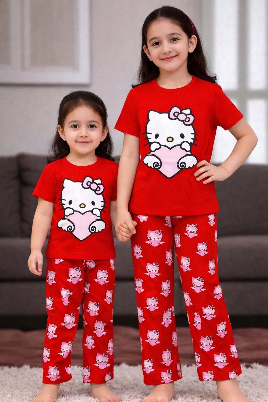 Baby & Kids 2pcs Printed T-shirt & Full Pant