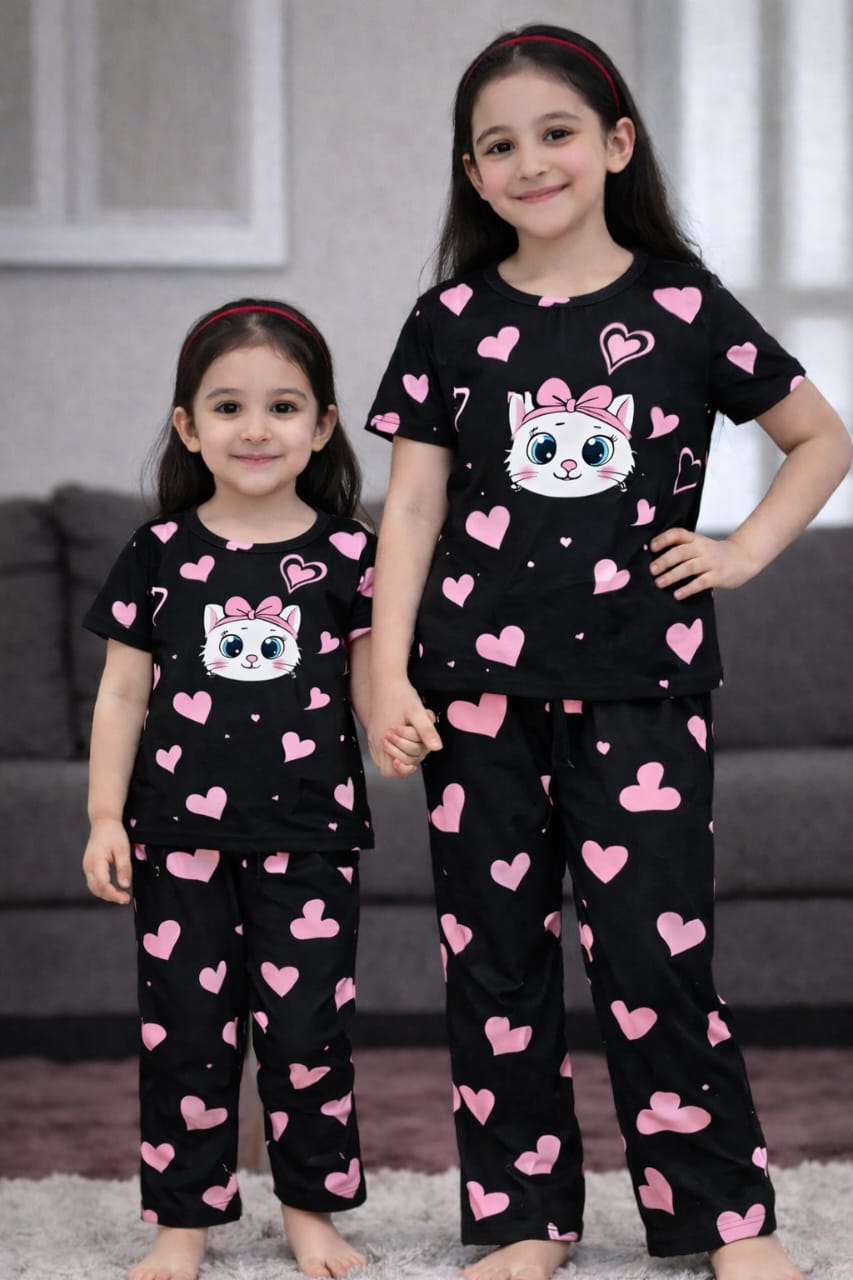 Baby & Kids 2pcs Printed T-shirt & Full Pant
