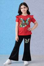 Baby kuch 3d rad  2pcs Printed T-shirt & Full Pant
