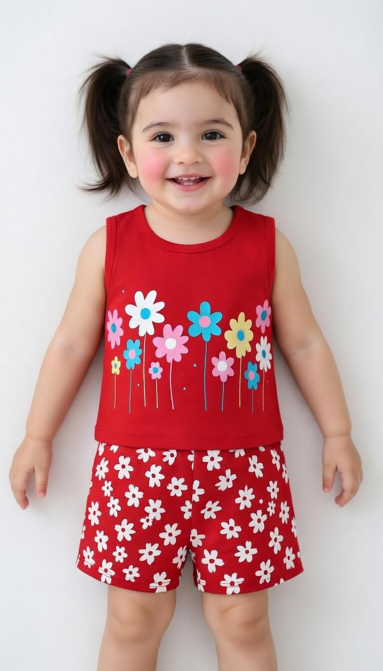 Baby & Kids 2pcs Printed T-shirt & Full Pant