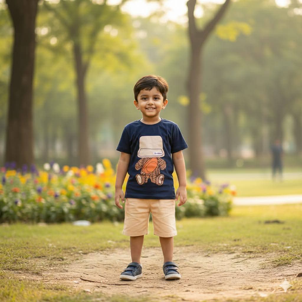 Baby & Kids 2pcs Printed T-shirt & Full Pant
