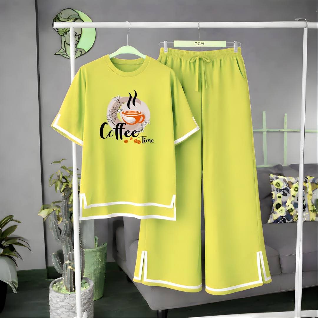 fara rani 2pcs Printed T-shirt & Full Pant