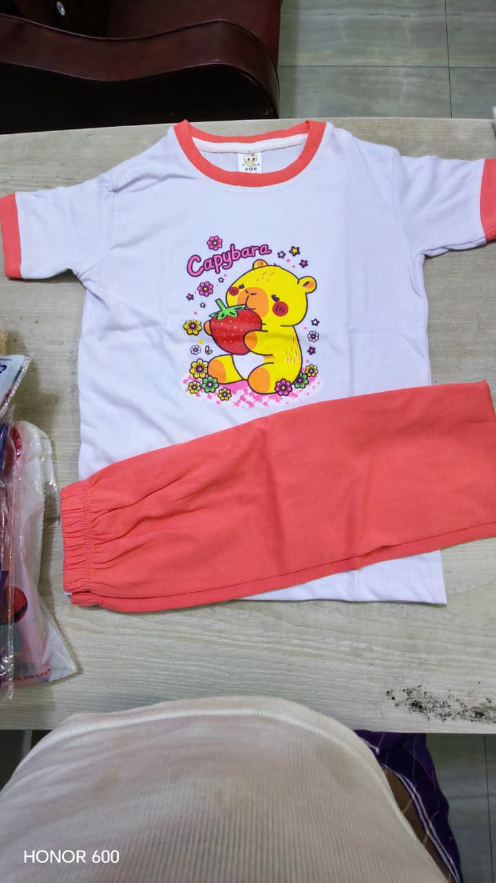 Baby & Kids 2pcs Printed T-shirt & Full Pant