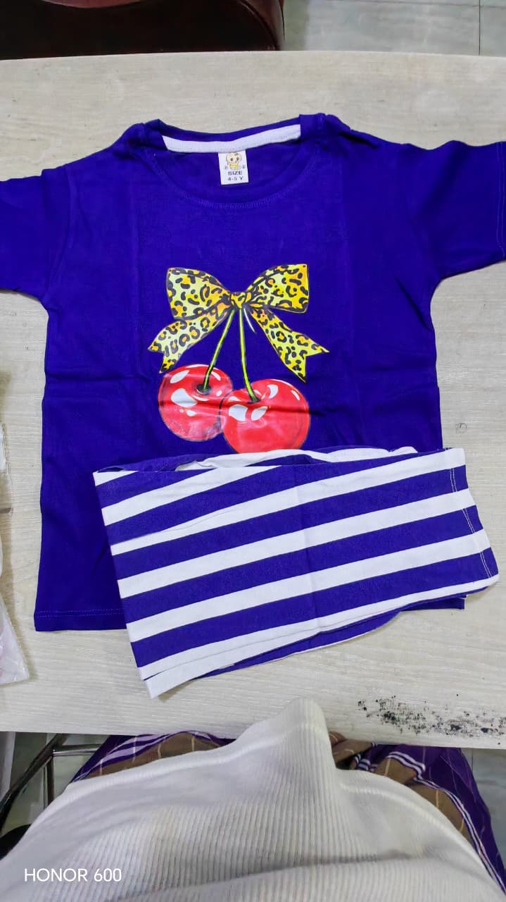 Baby bulu step  2pcsT-shirt & Full Pant