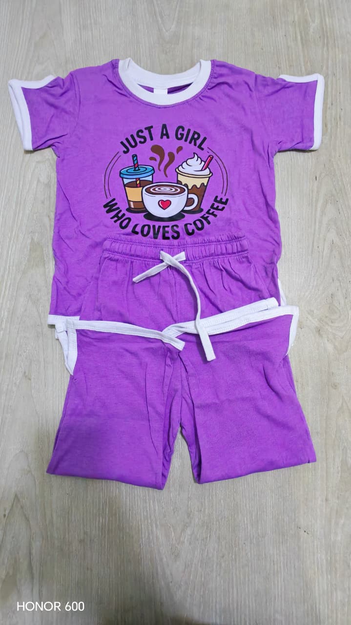 fara pharfle  2pcs T-shirt & Full Pant