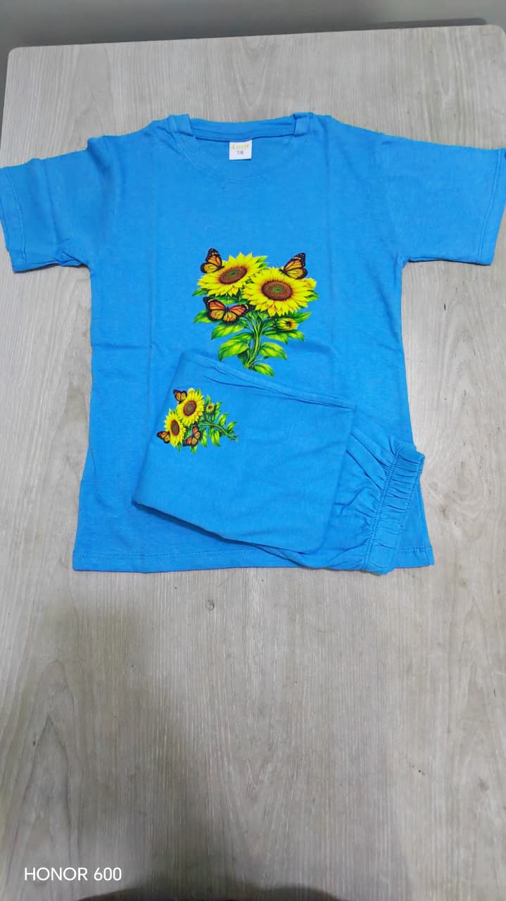 Baby sky  2pcs Printed T-shirt & Full Pant