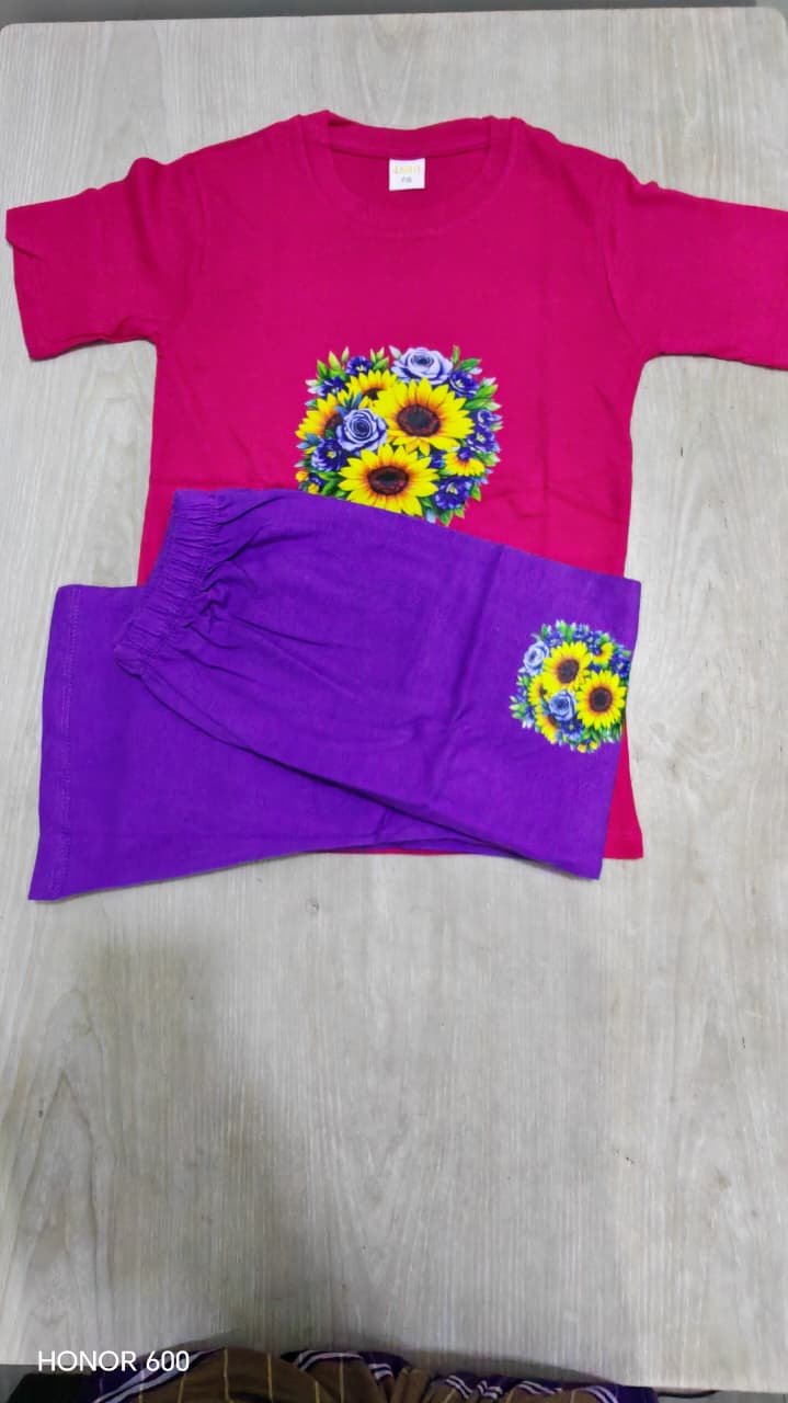 3d Rani T-Shirt & Striped Wide-Leg Pants Set
