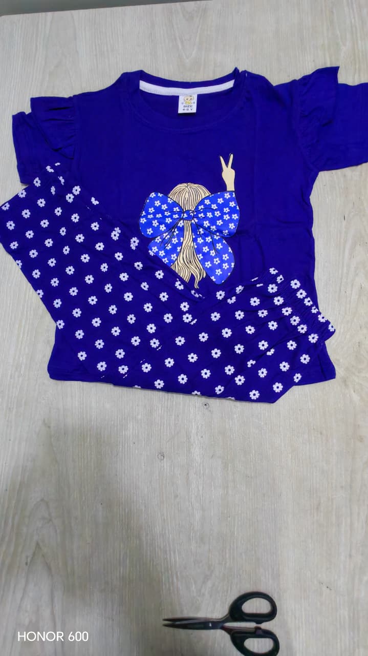 Baby & Kids 2pcs Printed T-shirt & Full Pant