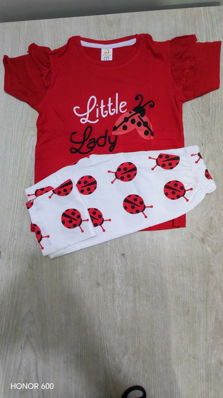 Baby & Kids 2pcs Printed T-shirt & Full Pant