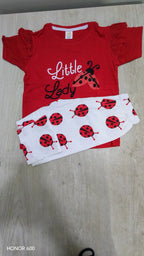 Baby & Kids 2pcs Printed T-shirt & Full Pant