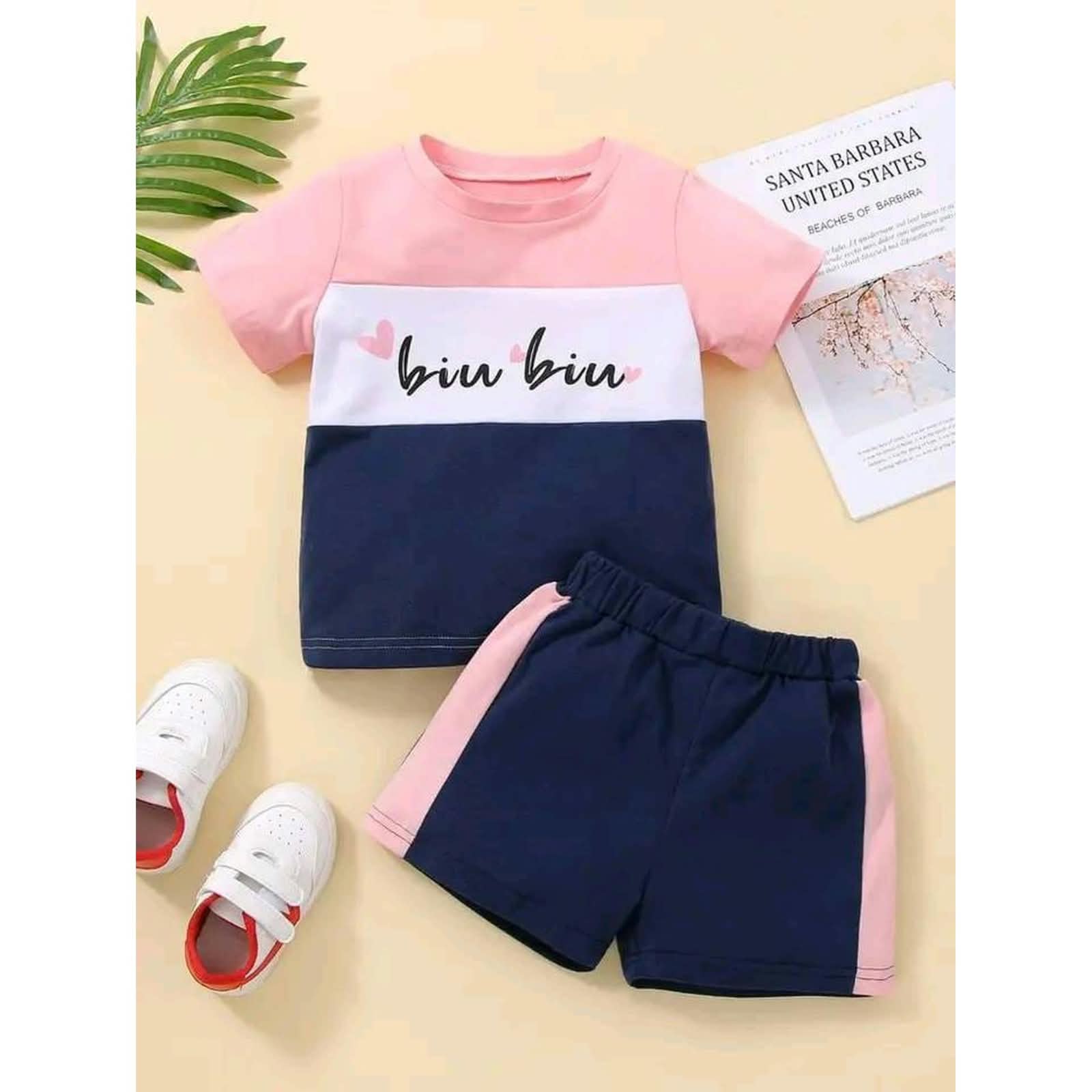 Baby & Kids 2pcs Printed T-shirt & Full Pant