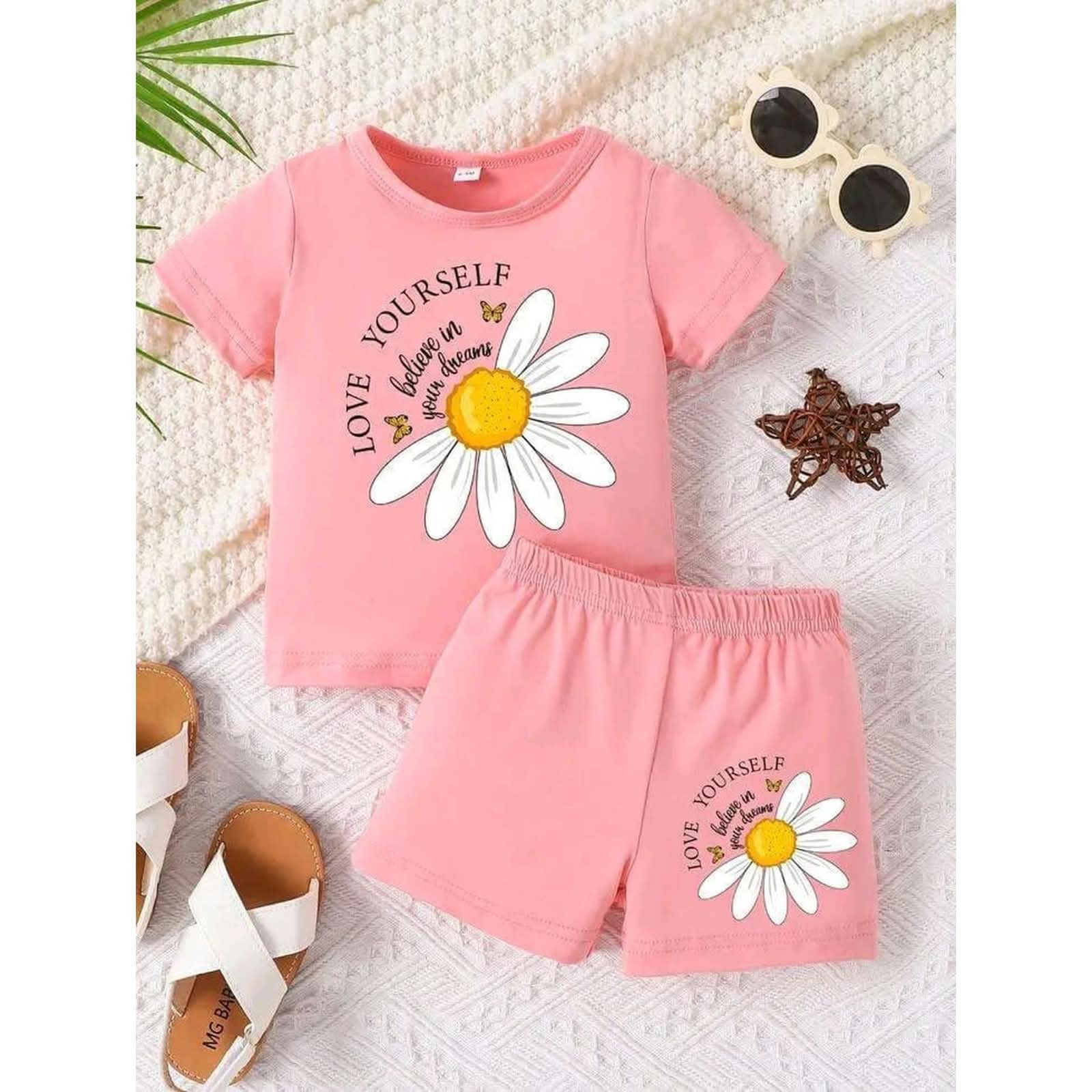 Baby & Kids 2pcs Printed T-shirt & Full Pant