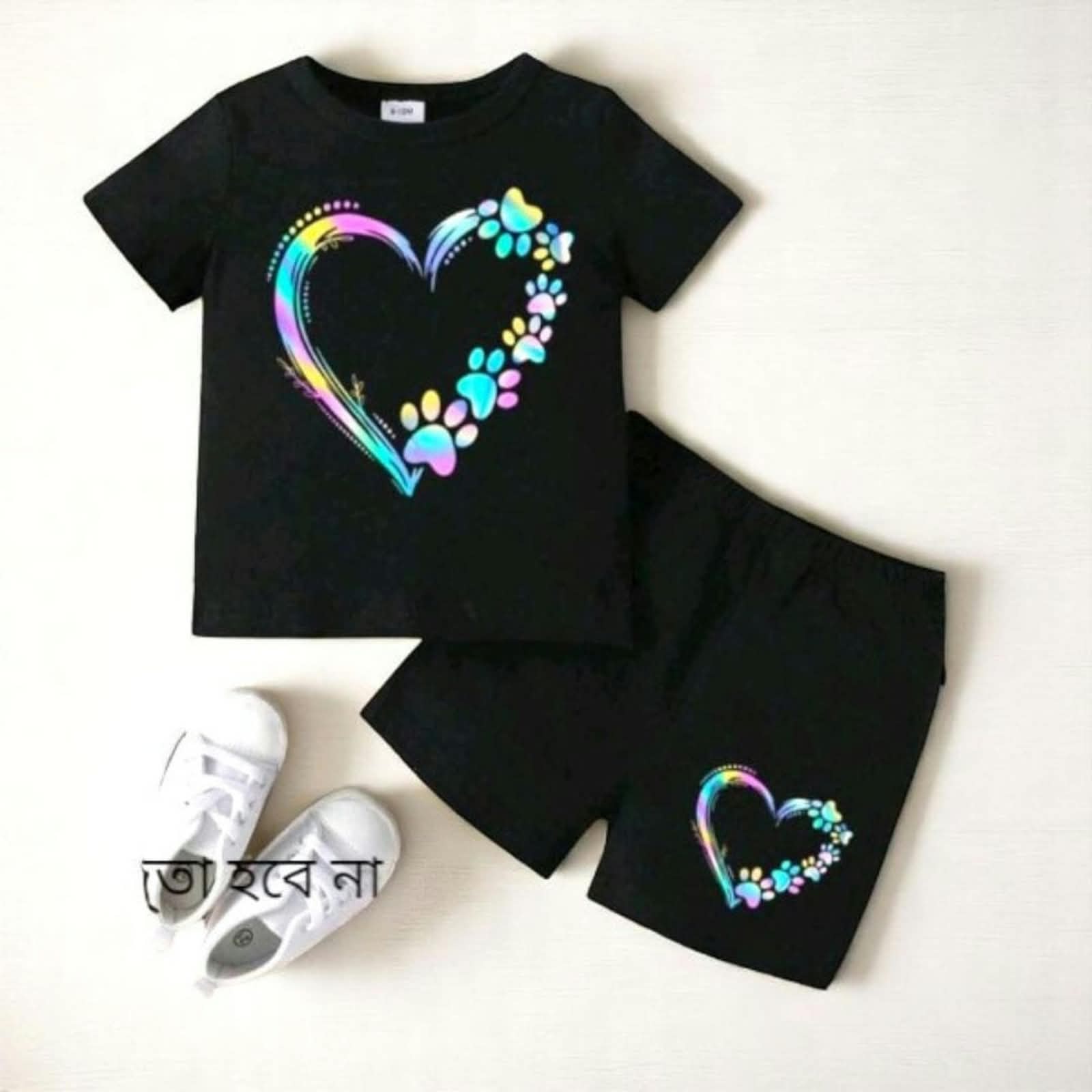 Baby & Kids 2pcs Printed T-shirt & Full Pant