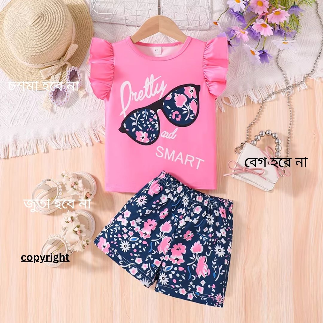 Baby & Kids 2pcs Printed T-shirt & Full Pant